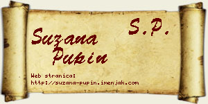 Suzana Pupin vizit kartica